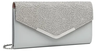 Productafbeelding van Luxe clutch voor bruiloften en gala's, versierd met kettingen, van hoge kwaliteit, elegante avondtas