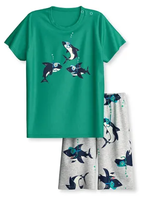 Produktbild von CALIDA Toddlers Kurz-Pyjama Kinder sea Green 104-110