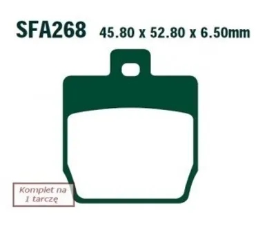 Produktbild von EBC Brakes Bremsbeläge Satz Bremsklötze für YAMAHA MOTORCYCLES AEROX SFA268HH