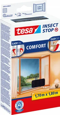 Obrázok produktu pre tesa Insect Stop sieťka proti hmyzu Comfort pre okná sieťka proti hmyzu