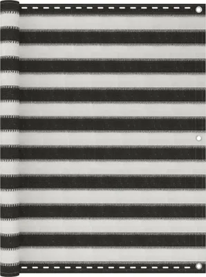 Produktbild von Balkon-Sichtschutz HDPE 120x500 cm Anthrazit und Weiß