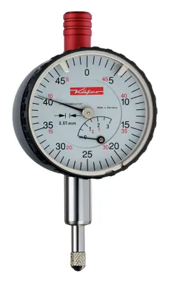 Obrázok produktu pre Malé číselníkové meradlo KM4/10TK-100 10 mm s presnosťou 0,01 mm bez ochrany proti nárazom KÄFER
