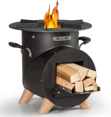 Image de Foyer avec grille, brasero pour terrasse et camping, ensemble de braseros avec grill, braseros en forme de L avec crochet, brasero pour le jardin