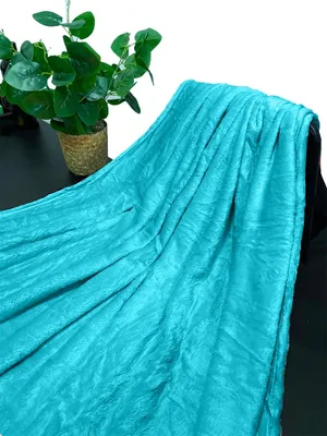 Obrázek produktu pro Mikroflanelová deka 150x200 cm tyrkysová