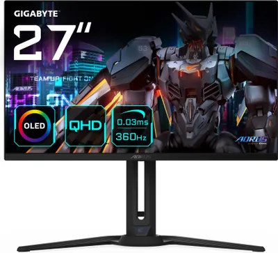 Produktbild von Gigabyte Aorus FO27Q3 68,6 cm (27") OLED herní monitor 16:9 HDMI/DP/USB-C