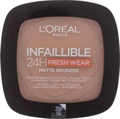 Obrázek produktu pro Infaillible bronzer 24H Fresh Wear Matte Bronzer pro ženy 9 - 250 Light - L'Oréal Paris