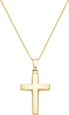 Produktbild von Kette Luigi Merano Kreuz Anhänger, Gold 585 Gold 45 cm