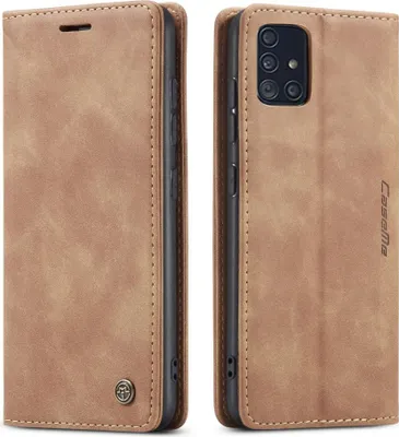 Produktbild von Samsung Galaxy A51 Hülle - CaseMe 013 Klapphülle - Braun