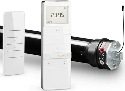 Produktbild von Profi-Set | PR4 13/14-40 inkl. Funk-Timer Exquisit Handsender | 13Nm = Zugkraft bis 36Kg | 40mm Achtkant Welle | Rolladenmotor, Rolladenantrieb