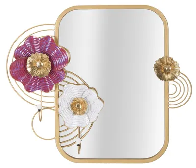 Image de Miroir mural Lovis en fer multicolore