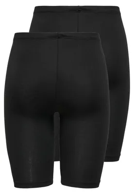 Produktbild von ONLY Damen Mini Shorts Leggins 2-er Stück Pack Fitness Radler Unterrock Pants Größe: 36