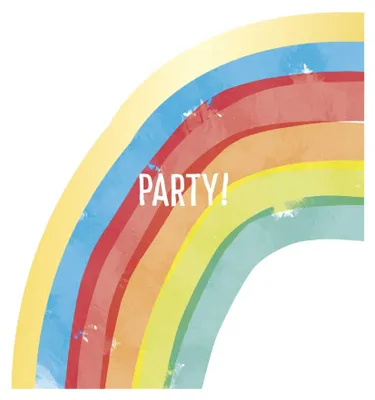 Produktbild von 6 Regenbogen Partytüten Rainbow Party - Einheitsgröße