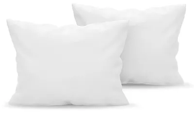 Productafbeelding van Kussensloop - Set van 2 - 40 x 60 cm - Microvezel - Wit - Voor hoofdkussen