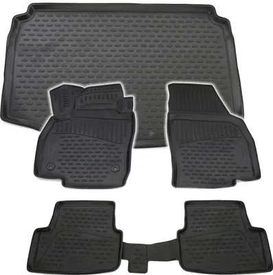 Produktbild von Gummi Kofferraumwanne + Fußmatten Set für Seat Arona, Bj. 2017-