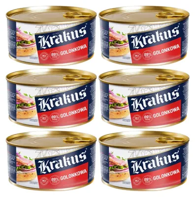 Produktbild von Krakus Eisbeinfleisch aus Schweinehaxe 6x 300g - polnische Fleischkonserve