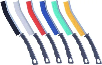 Zdjęcie produktu dla Ibenzoa® Zestaw 6-częściowy, wytrzymałe szczotki do fug – włosie PET, antypoślizgowy, ergonomiczny uchwyt, wąskie główki szczotek zapewniające dokładne czyszczenie w łazience i kuchni