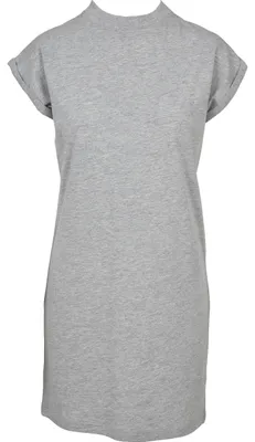 Zdjęcie produktu dla Sukienka Urban Classics dla kobiet, model "Turtle Extended Shoulder", wykonana z bawełny, z dekoltem typu "stójka"