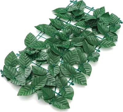 Zdjęcie produktu dla Panel ogrodzeniowy ze sztucznymi liśćmi - ekran prywatności - wodoodporny - plastikowy - do balkonów ogrodowych - łatwa instalacja - czerwony