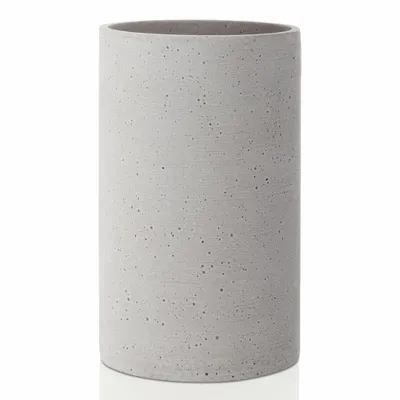 Produktbild von Blomus COLUNA Vase S, Dekovase, Blumenvase, Zylindervase, Polyresin, hellgrau, 20 cm, 65595