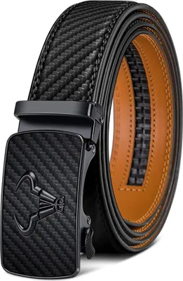Obrázok produktu pre KEMISANT opasok Pánske automatické pracky kožený opasok Business Suit Black 2951