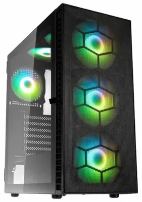 Produktbild von Kolink Observatory HF Plus Mesh ARGB Midi-Tower - schwarz