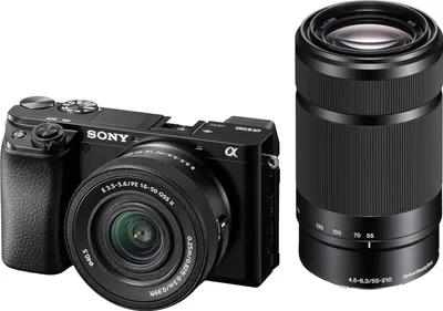Produktbild von Sony α 6100, 24,2 MP, 6000 x 40000 Pixel, CMOS, 4K Ultra HD, Touchscreen, Schwarz