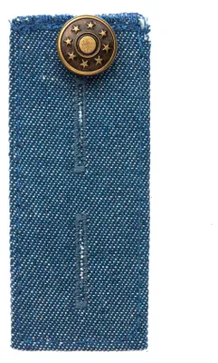 Produktbild von Prym Jeans Bunderweiterung Hosenerweiterung Schwangerschaft mit Knopf Hosenbunderweiterung 80 x 35 mm jeansblau