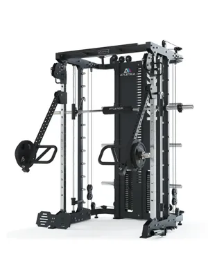 Produktbild von ATLETICA KSK Multipresse | COMBAT | Variant - KSK +Jammer Arms | 180 kg Steckgewichte | Smith Machine | Optional Jammer Arms | hohe Rahmenstabilität