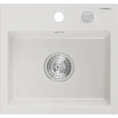 Obrázek produktu pro Mexen Milo 1-miskový granitový dřez 435 x 410 mm, Bílá - 6505441000-20