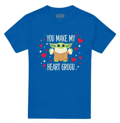 Produktbild von Star Wars - "You Make My Heart" T-Shirt für Herren/Damen Uni, Ringgesponnene Baumwolle TV34865 (XXL) (Königsblau)