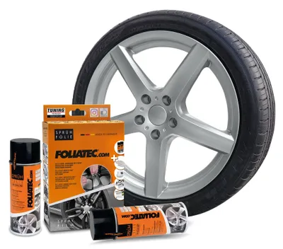 Produktbild von Foliatec Sprühfolie 2 Dosen je 400 ml. silber metallic