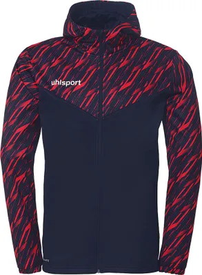 Produktbild von Uhlsport Progressive 28 Kapuzenjacke Herren - Marine / Rot
