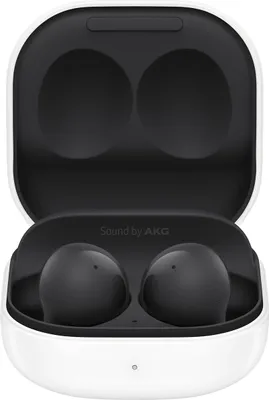 Produktbild von Samsung Galaxy Buds2, Kopfhörer, im Ohr, Calls/Music, Graphit, Binaural, Anruf annehmen/beenden, Abspielen/Pause, Track <, Ortung >