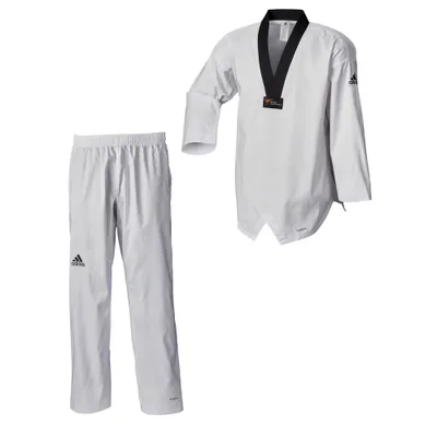 Produktbild von adidas Taekwondoanzug, adi Fighter Eco WT, schwarzes Revers 180