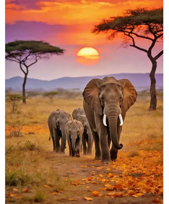 Diamond Painting Elefant 40x50 cm – 5D DIY Bastelset