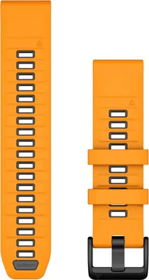 Garmin 010-13392-01 Quickfit Silikonband 22 mm Funkenorange/Graphit 1