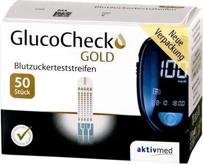 Immagine prodotto di Strisce reattive per la glicemia GlucoCheck Gold, 50 strisce reattive