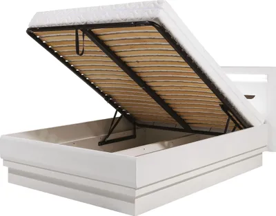 Produktbild von Furniture24 Bett Irma IM16 Bettgestelle Bettrahmen mit Led Beleuchtung Doppelbett Ehebett 180x200, mit Lattenrost, mit Bettkasten