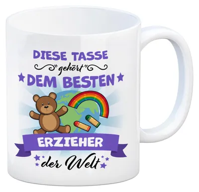 Produktbild von Bester Erzieher der Welt Kaffeebecher