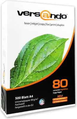 Produktbild von versando Kopierpapier A4 80 g (500 Blatt)