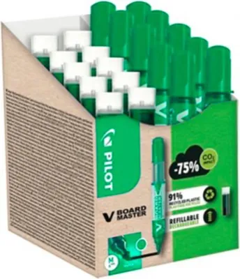 Produktbild von PILOT Whiteboard-Marker V BOARD MASTER BONUS PACK grün 20er Set