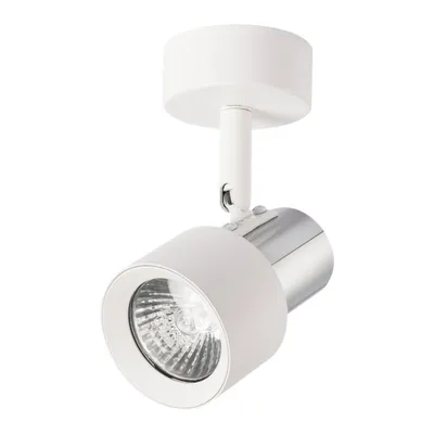 Image de Spot de plafond blanc chromé mobile 1xGU10 10W Cino Milagro