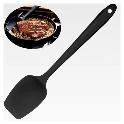 Produktbild von Hitzebeständiger Silikonlöffel-Spatel, Ergonomisches nahtloses Design, für Kochen, Backen und Rühren, Spülmaschinenfest und Leicht zu Reinigen