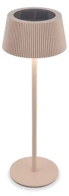 Produktbild von Briloner LED Tischlampe Kabellos Ø12x34 cm 2W 150lm 3000K-6500K Warmweiß bis Tageslichtweiß Solar Beige - Tischleuchte Balkon Terrasse Wohnzimmer