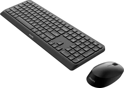 Obrázek produktu pro Philips 3000 series SPT6307B/16, Plná velikost (100 %), Bezdrátový, RF bezdrátový, QWERTY, Černá, Obsahuje myš