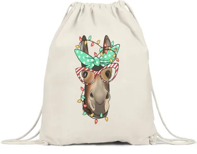Produktbild von Frohe Weihnachten Turnbeutel Gymsack  Weihnachten Merry Christmas Frohe Weihnachten Weihnachtszeit 24. Dezember Heiligabend