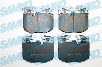 Produktbild von SAMKO 5SP2157 Bremsbeläge Satz Vorne Bremsklötze für BMW 3 Touring (G21) 5 Touring (G31) 5 Limousine (G30, F90) X3 (G01, F97) 3 Limousine (G20)