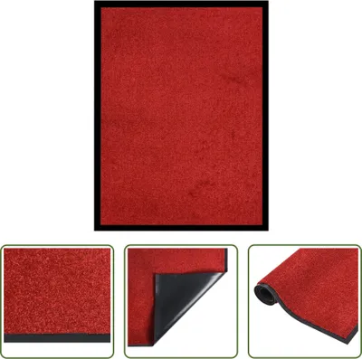 Produktbild von The Living Store Fußmatte Rot 60x80 cm