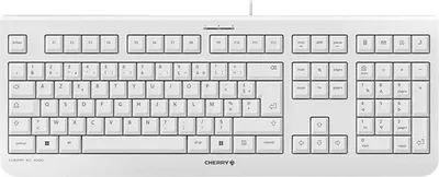 Zdjęcie produktu dla CHERRY KC 1000, Pełnowymiarowy (100%), Przewodowa, USB, AZERTY, Szary