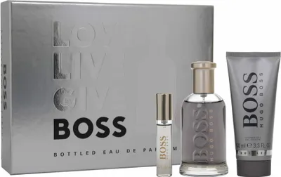 Produktbild von Edp Spray 100ml/Edp Spray 10ml/Shower Gel 100ml Hugo Boss Bottled Giftset